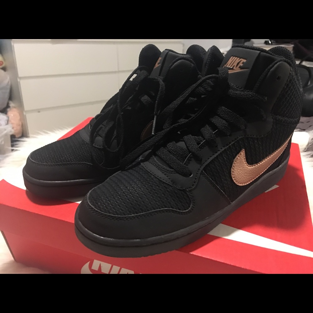 Nike’s- Black and Rose Gold